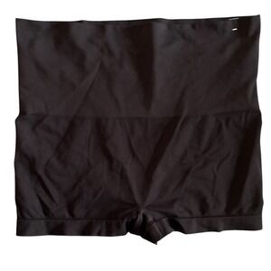 Spanx Higher Power Short 1X Black High Waisted Shapewear Tummy Control